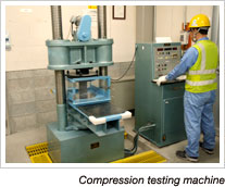 Compression testing machine