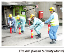 Fire drill (Health & Safety Month)
