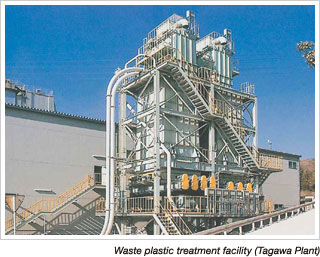 Waste plastic treatment facility (Tagawa Plant)